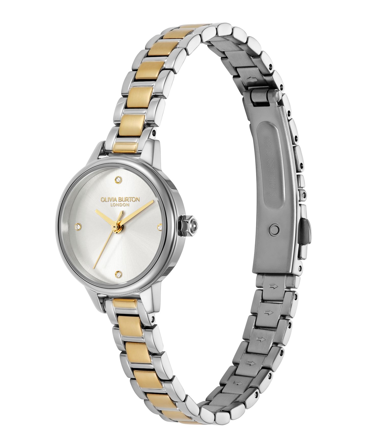 Женские часы Olivia Burton Mini Classic с двухцветным стальным браслетом, 23 мм — фото 2