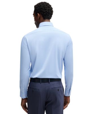 Men's Structured Stretch Regular-Fit Dress Shirt