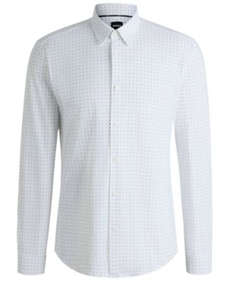 Men's Stretch Jersey Slim-Fit Dress Shirt