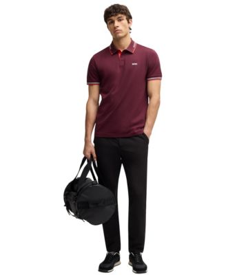 Men's Branding Stretch-Cotton Slim-Fit Polo Shirt