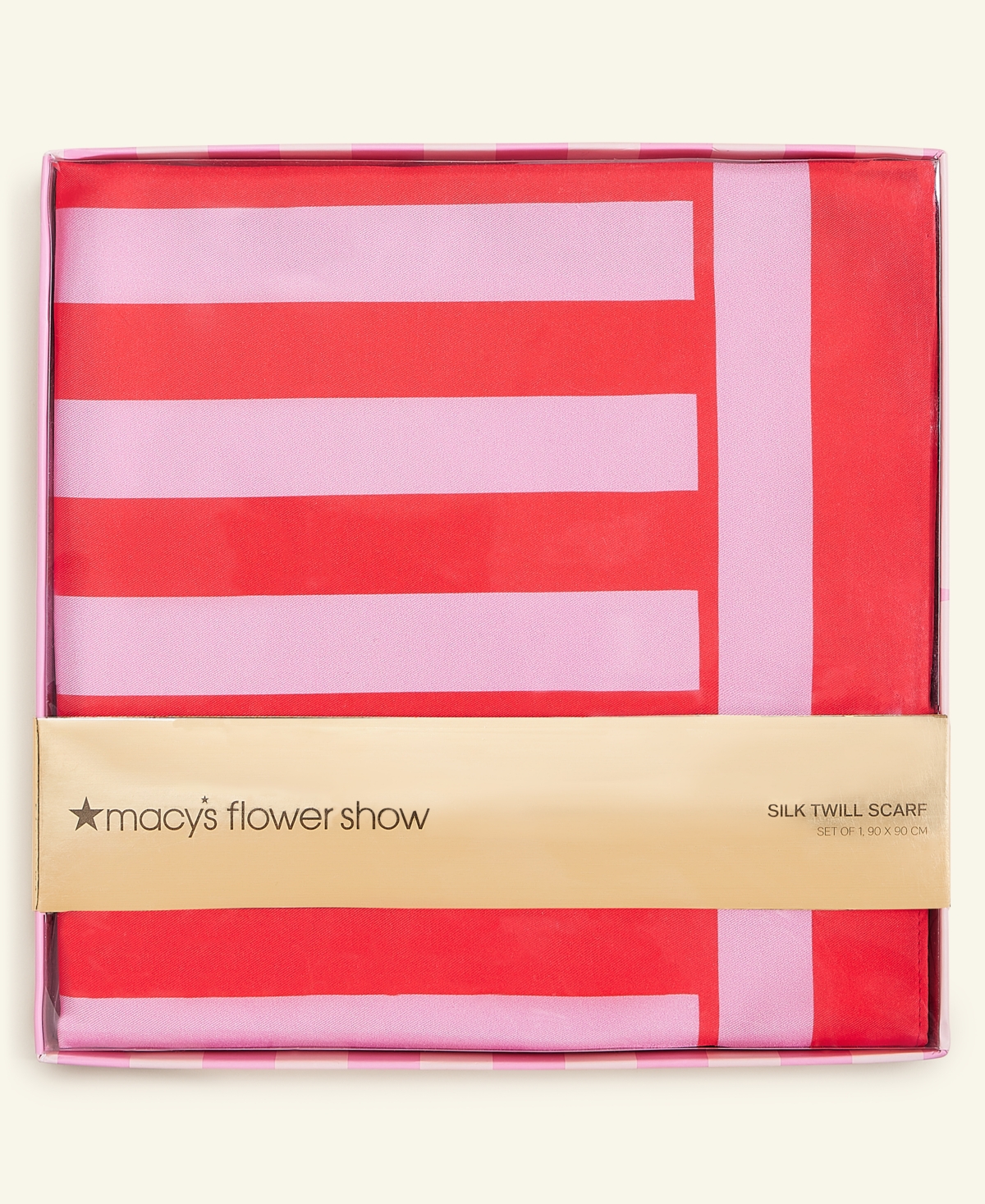 MACY'S FLOWER SHOW SQUARE SILK SCARF, EXCLUSIVELY AT MACY'S 