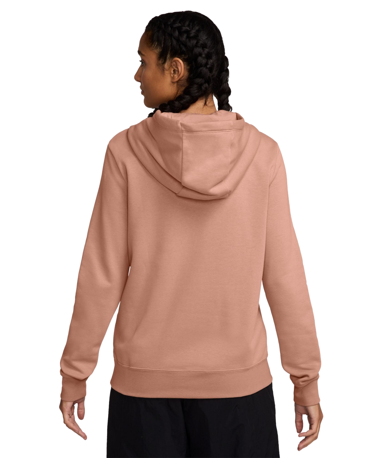 Nike Women's Sportswear Club Fleece Logo Pullover Hoodie In Pink