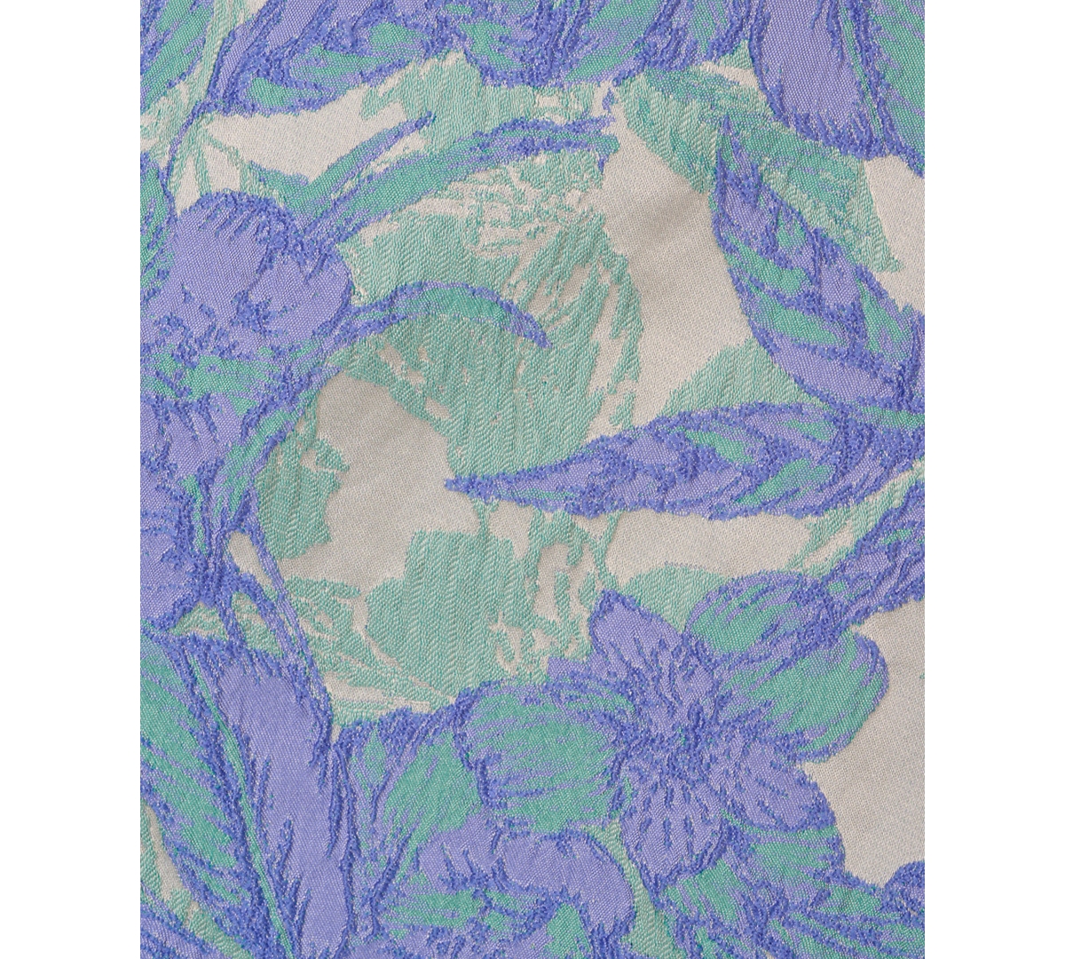 Shop Adrianna Papell Women's Floral Jacquard Fit & Flare Dress In Blue,green Multi