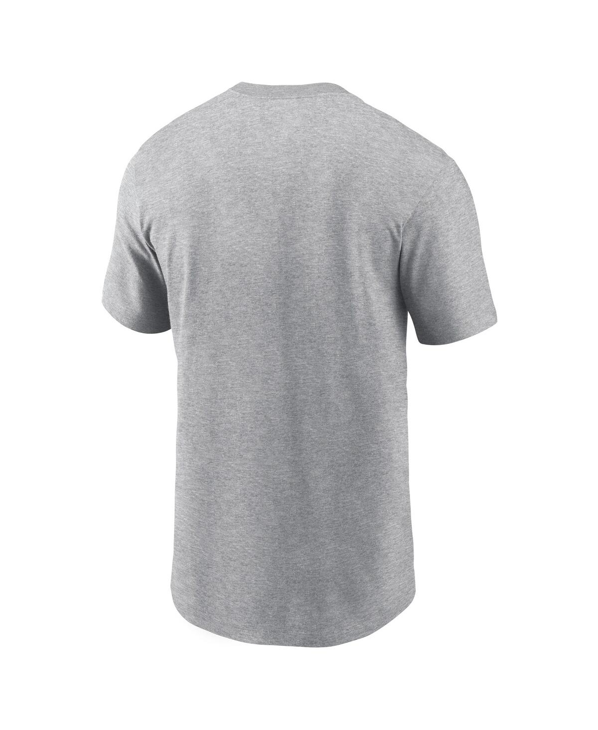 Nike Men's Heather Gray Oklahoma Sooners Legacy Helmet T-shirt In Gray