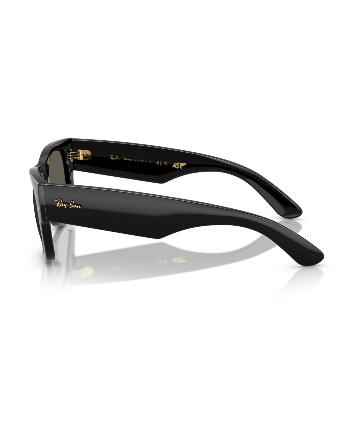 Солнцезащитные очки Ray-Ban Unisex Mega Wayfarer Blacked Out Collection Sunglasses, RB0840S, цвет: Чёрный — фото 4