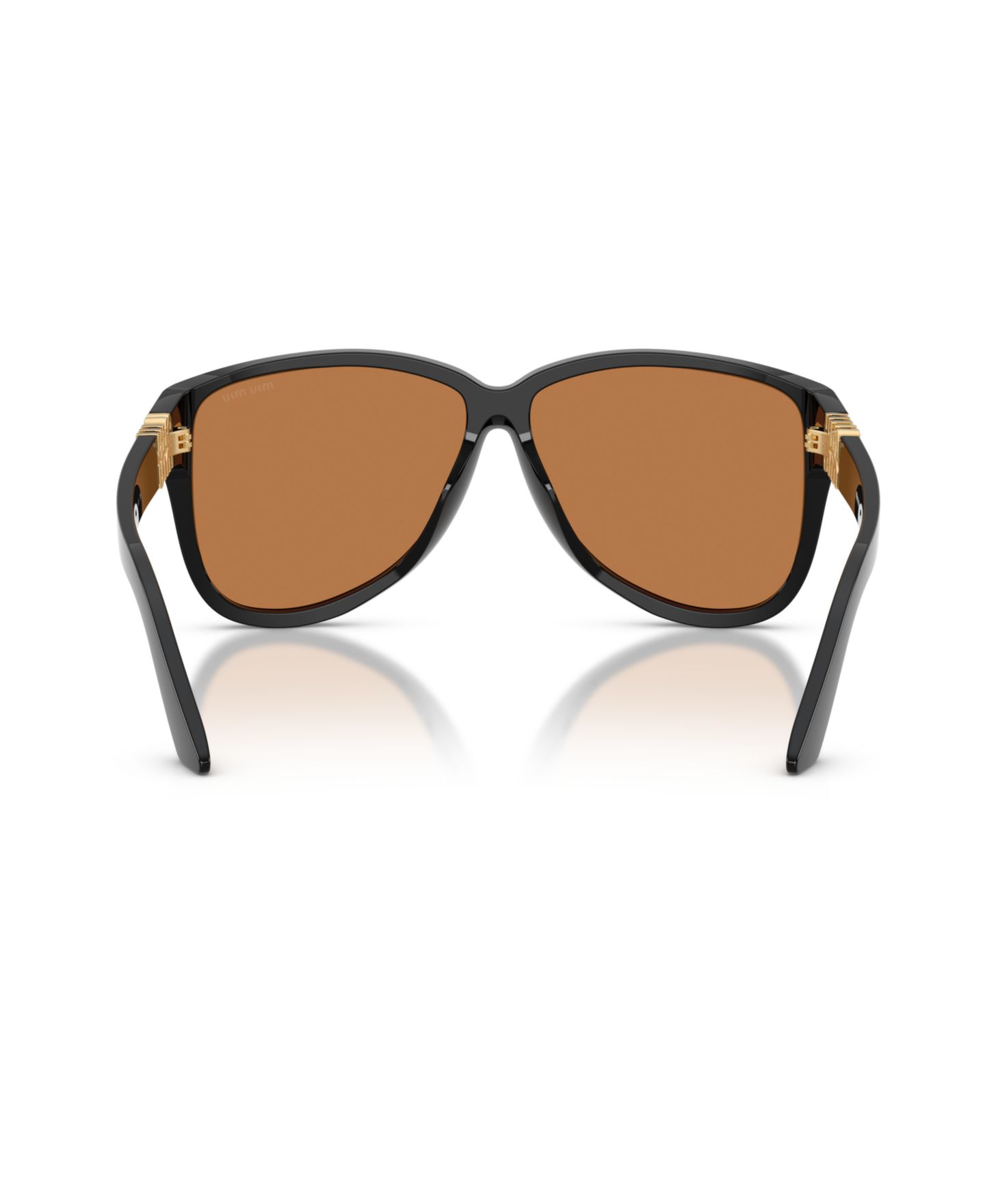 Женские солнцезащитные очки MIU MIU Large Sunglasses, MU A08S, цвет: Чёрный — фото 3
