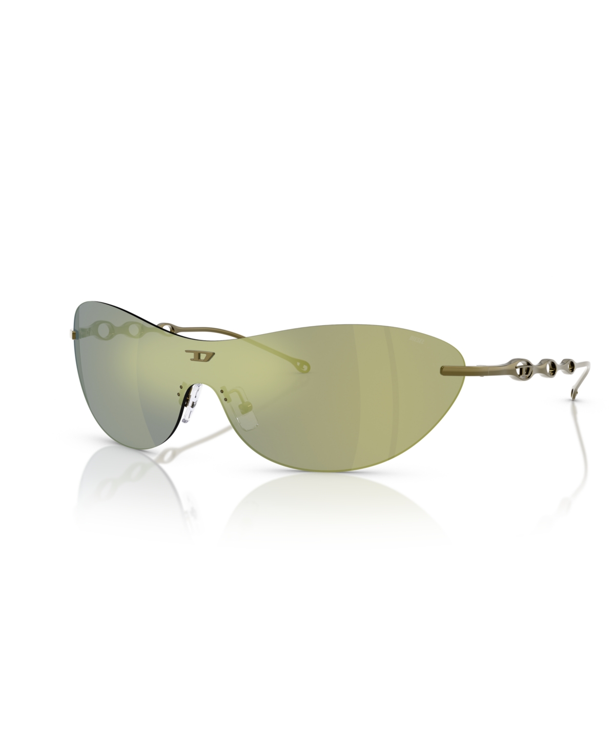 Diesel Unisex Sunglass Dl1006 In Shiny Green