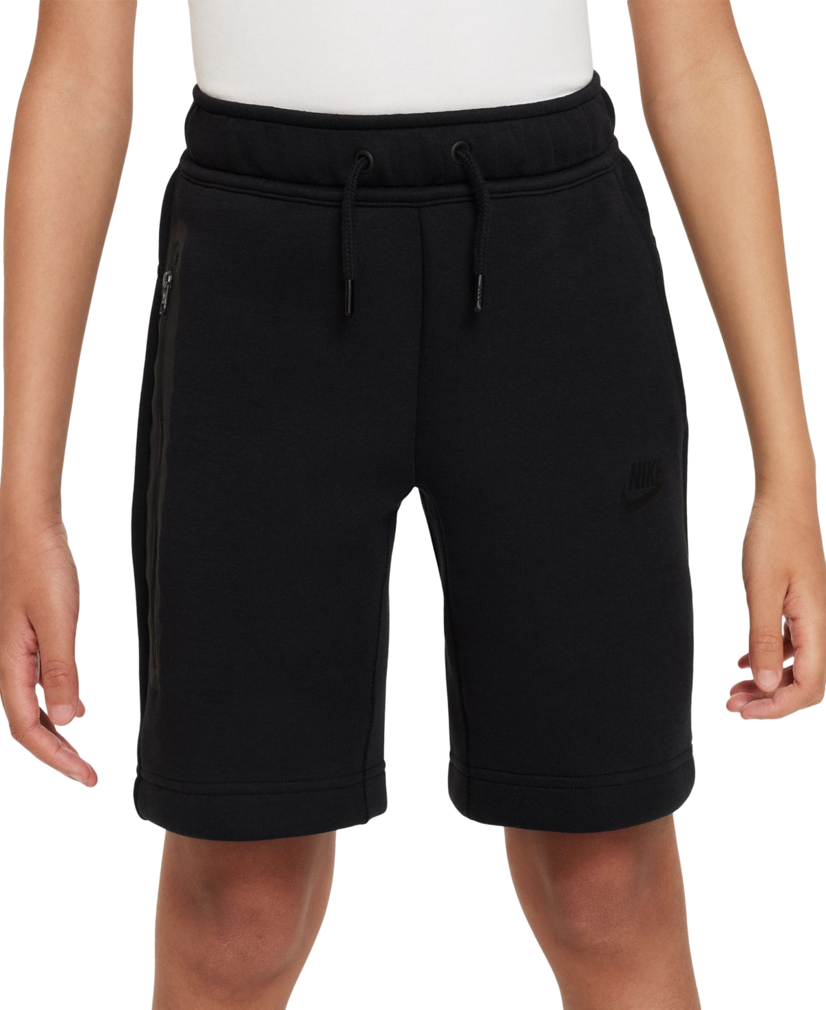 Nike Tech Fleece Big Kids' (boys') Shorts In Black