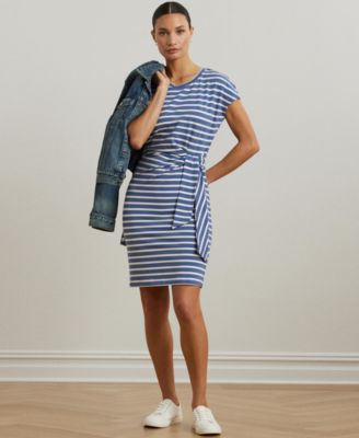 Lauren Ralph Lauren - Women's Striped Tie-Front Jersey Dress