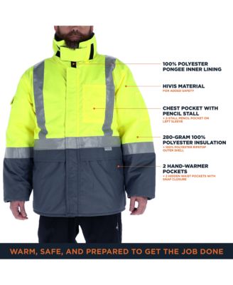 Men's Freezer Edge Insulated Jacket - Heavy-Duty Work Coat for Extreme Cold