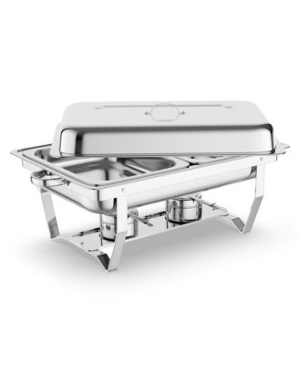 2 Pack 8QT Chafing Dish Buffet Set with Water Pan Stainless Steel Food Warmers for Parties Buffet