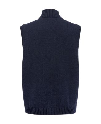 Women's Lmbswl Quarter Zip Slvless Top