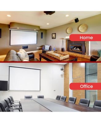 Universal 84-Inch Roll-Down Manual Projection Screen (50.3" x 67.3")