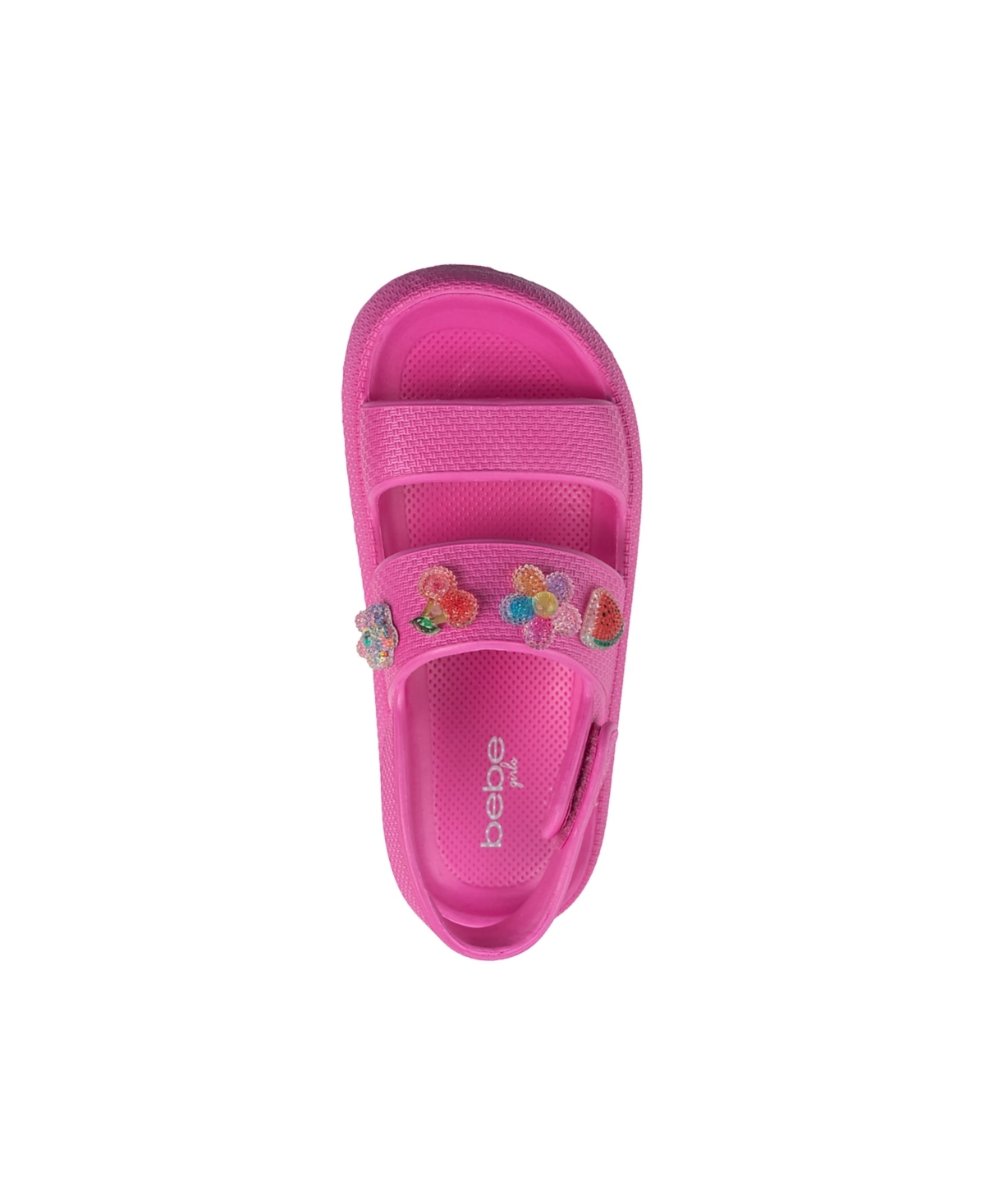 Bebe Little Girls Cute And Comfortable Summer With Charms Sandals In Fuchsia