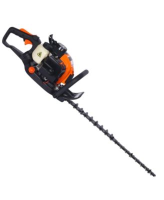  double sided blade 24", recoil gasoline trim blade 26cc 2 cycle gas powered hedge trimmer