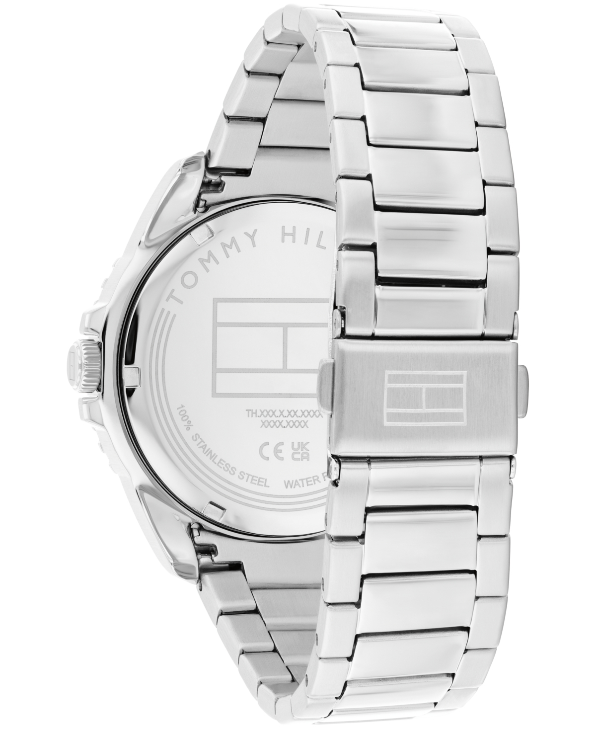 Tommy Hilfiger Men's Quartz Silver-tone Stainless Steel Bracelet Watch, 42mm In Silver