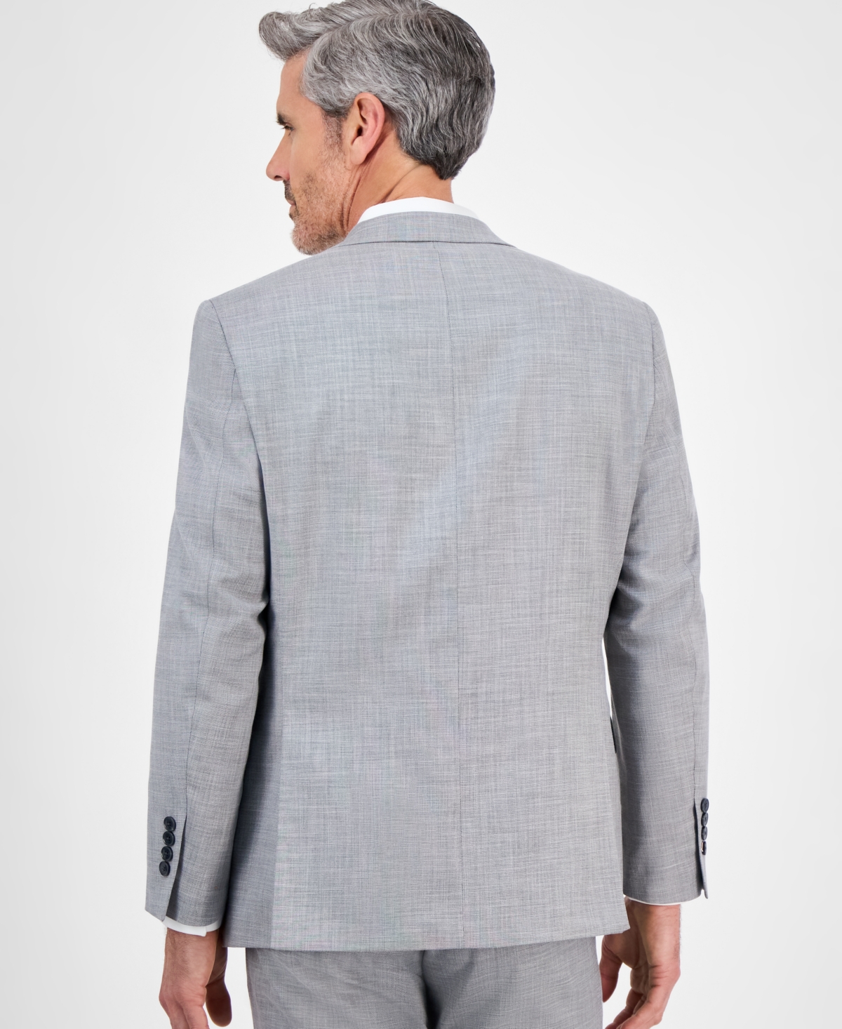 Tallia Men's Classic-fit Suit Separate Jacket In Light Grey
