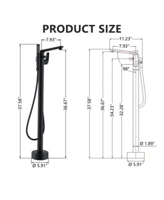 Greenspring Single-Handle 1-Spray Round Rain Shower Faucet Set with Rain Shower Head &amp; Hand Shower  (Valve Included)