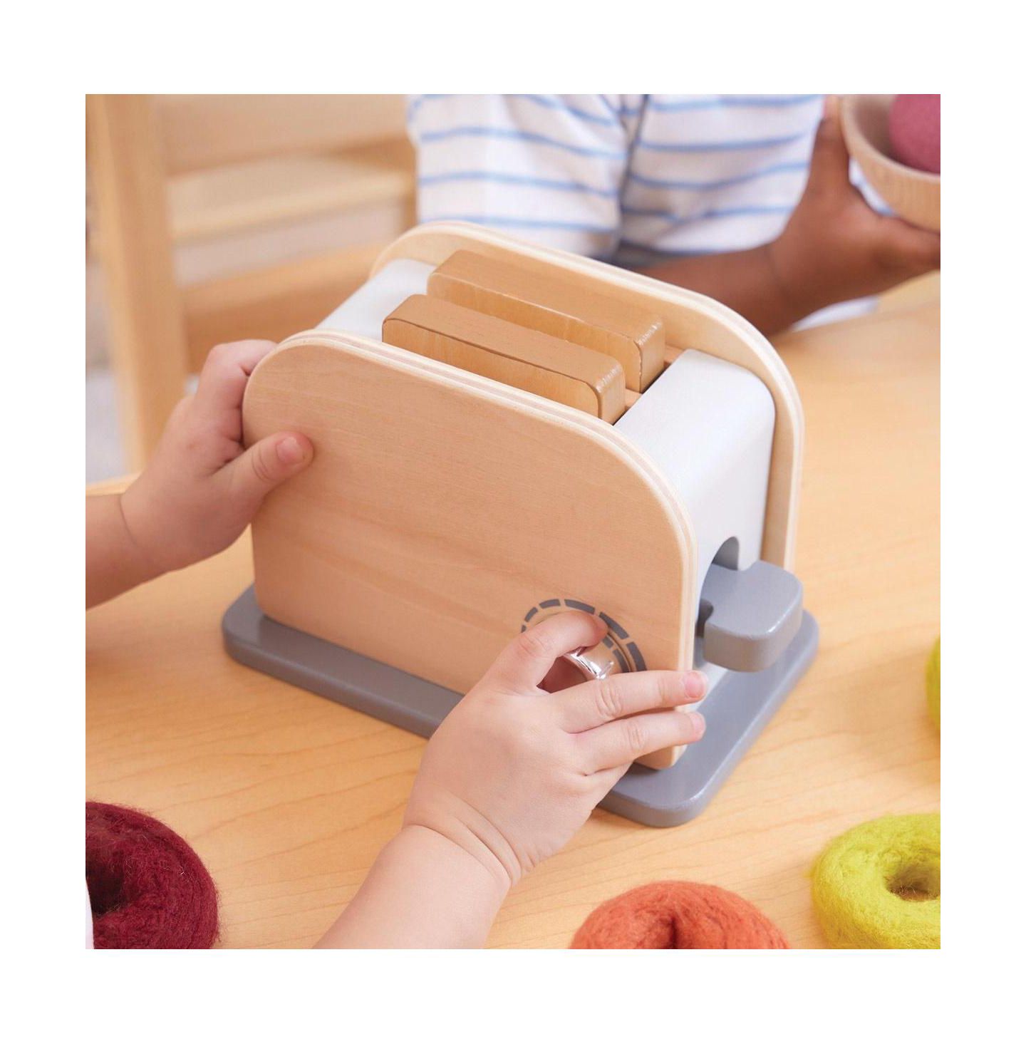 Детские игрушки Kaplan Early Learning Pop Up Toaster, цвет: Бежевый / Хаки — фото 4