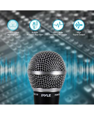 Professional Dynamic Microphone Unidirectional Handheld Mic with XLR Cable