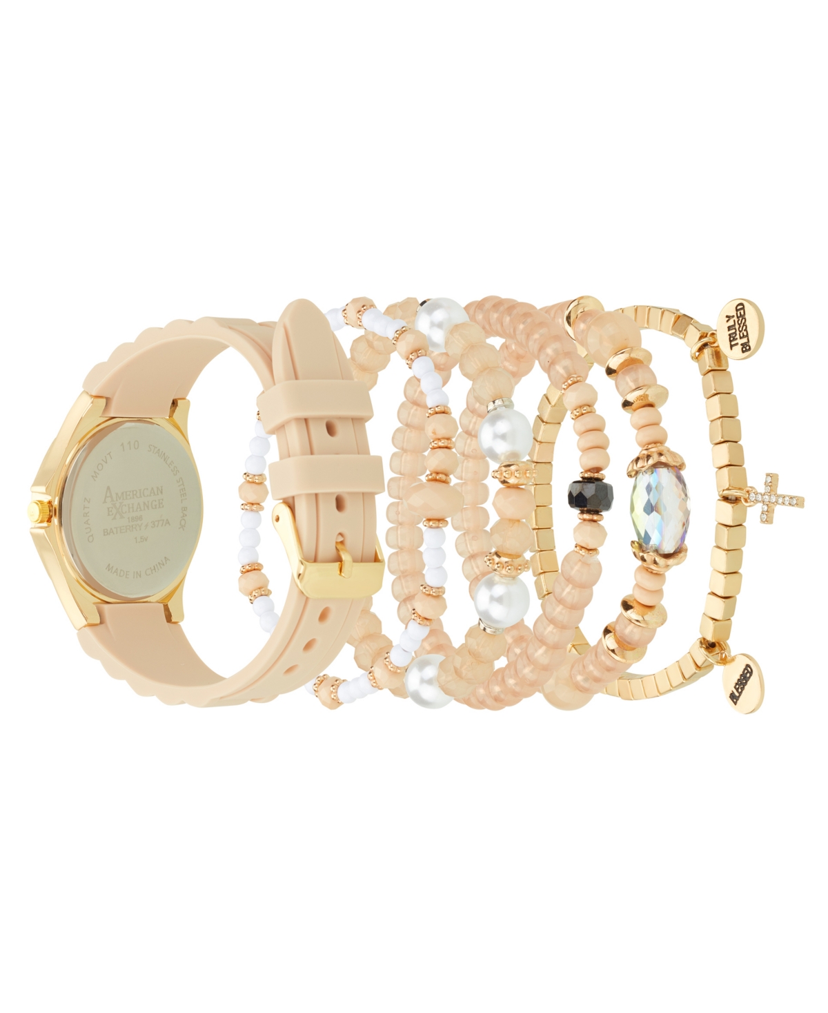 Jessica Carlyle Women's Matte Beige Silicone Strap Analog Watch, 35mm In Matte Beige