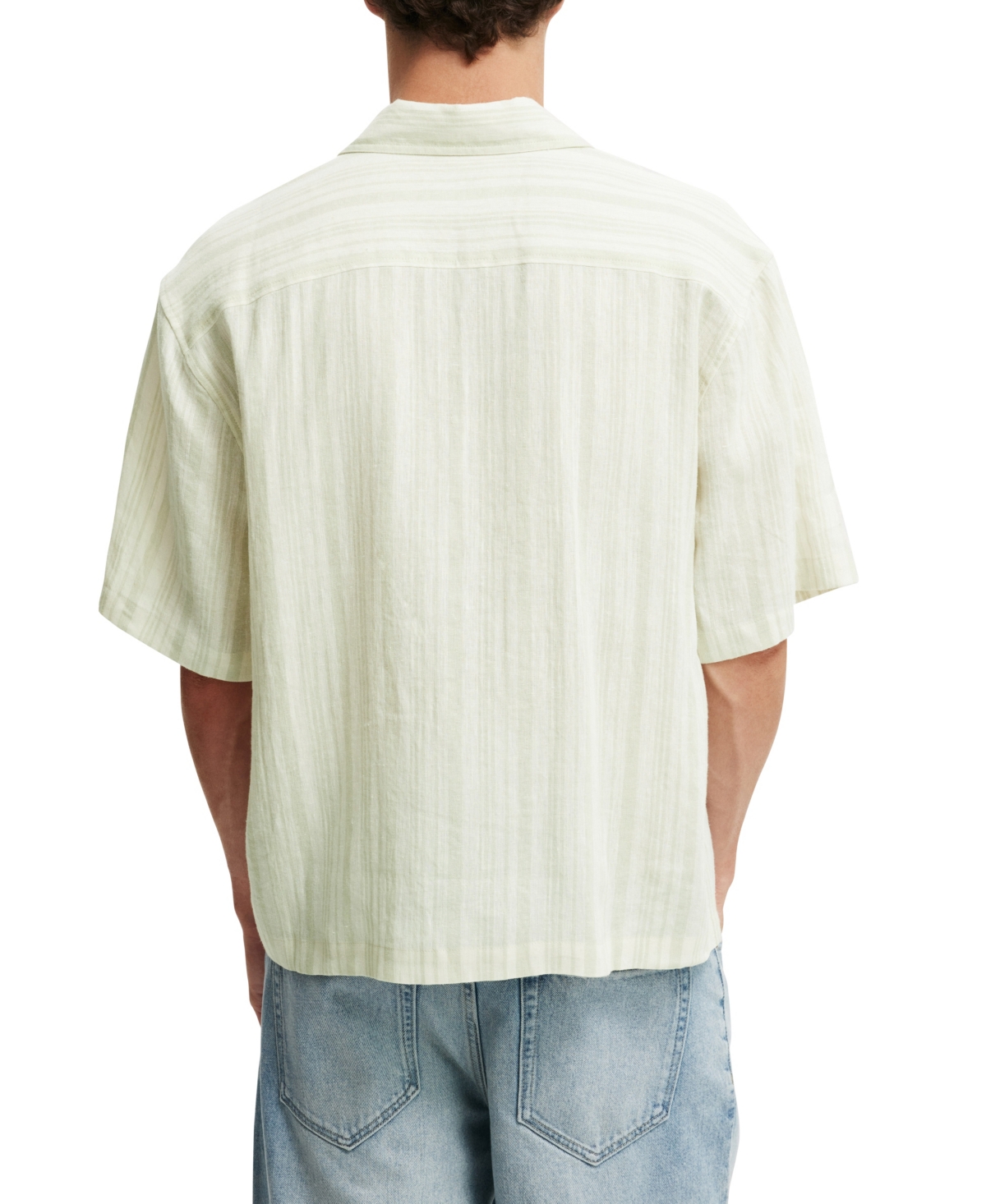COTTON ON MEN'S BOX FIT SHORT SLEEVE SHIRT 