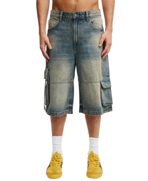 Мужские шорты Cotton On Super Baggy Jort, цвет: Синий