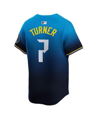 Men's Trea Turner Blue Philadelphia Phillies City Connect Limited Player Jersey