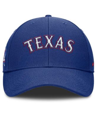 Men's Royal Texas Rangers Rise Gaberdine Adjustable Hat