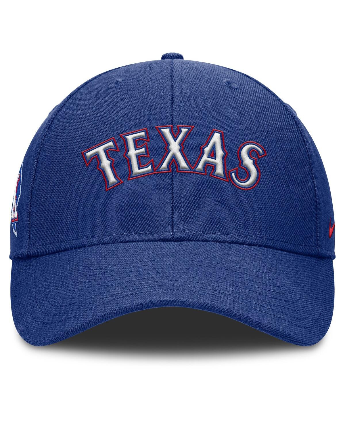 Nike Men's Royal Texas Rangers Rise Gaberdine Adjustable Hat In Royal