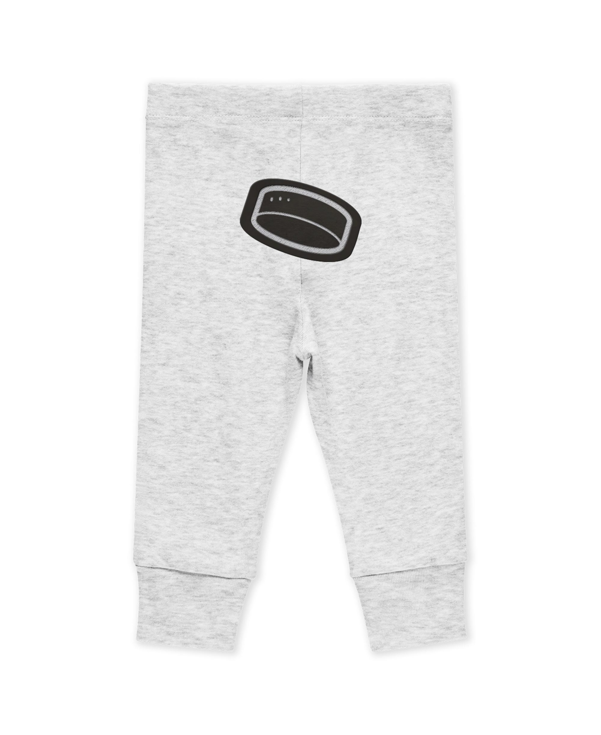 Wear By Erin Andrews Baby Boys And Girls 3-piece Los Angeles Kings Turn Me Around Bodysuits And Pants Set In Black,heather Gray