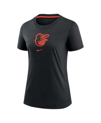 Women's Black Baltimore Orioles Authentic Collection Early Work Tri-Blend T-Shirt