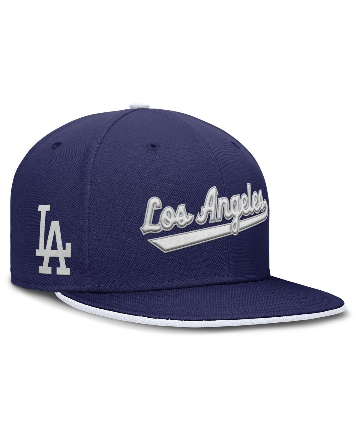 Nike Men's Royal Los Angeles Dodgers True Performance Fitted Hat In Royal