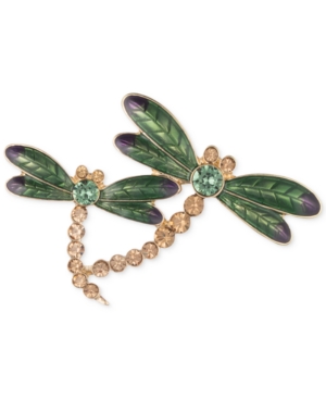 image of Anne Klein Gold-Tone Dragonfly Pin, Created for Macy-s