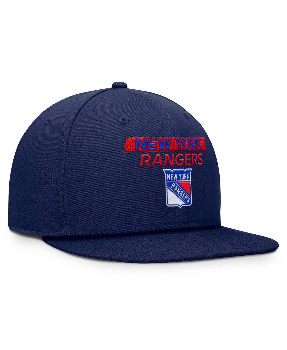 Fanatics Men's Navy New York Rangers Authentic Pro Prime Snapback Hat In Navy