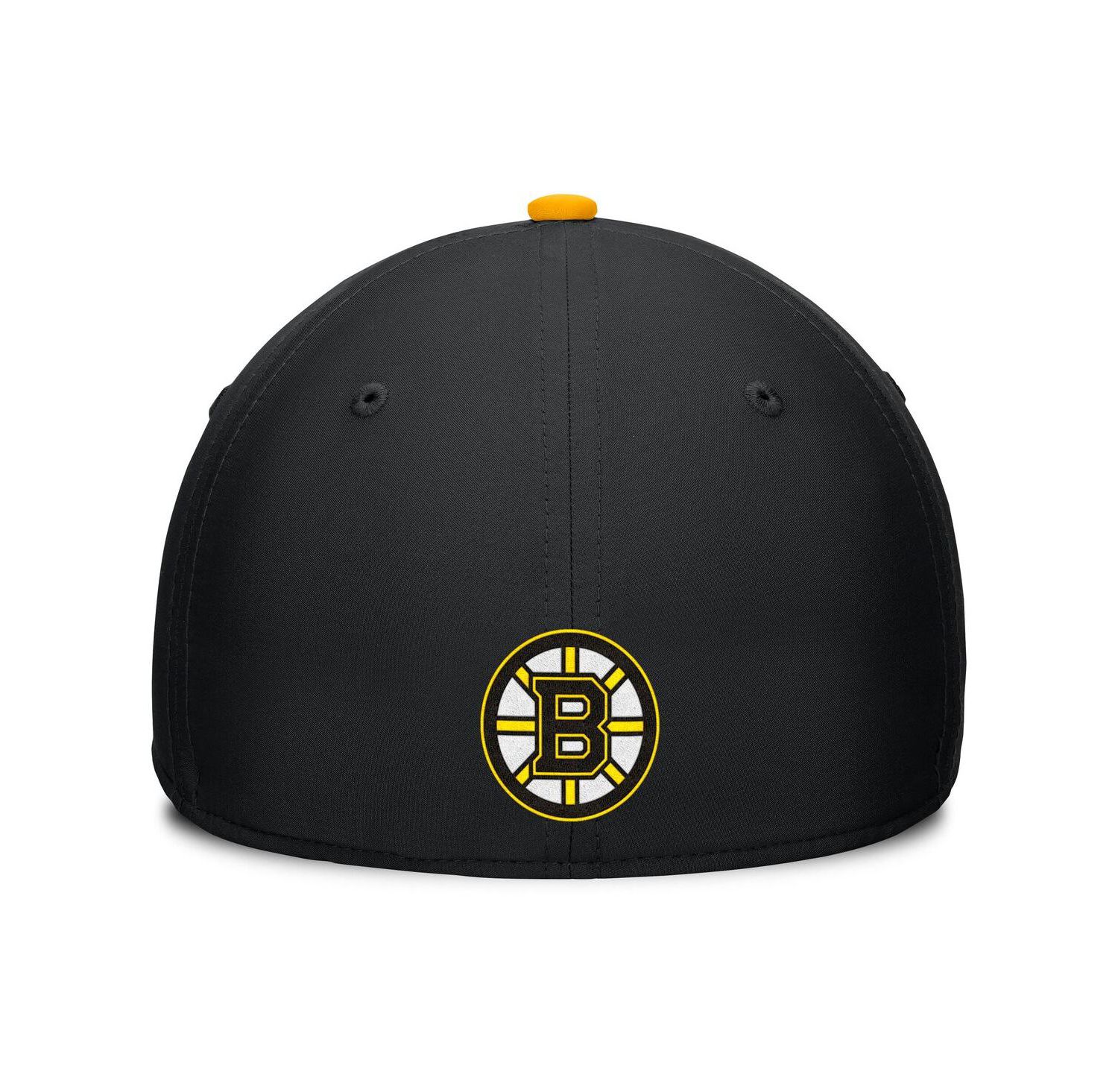 Men's Black/Gold Boston Bruins Authentic Pro Rink Team Code Flex Hat