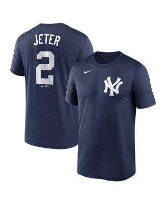 Nike - Men's Derek Jeter Navy New York Yankees Legend Name Number Performance T-Shirt