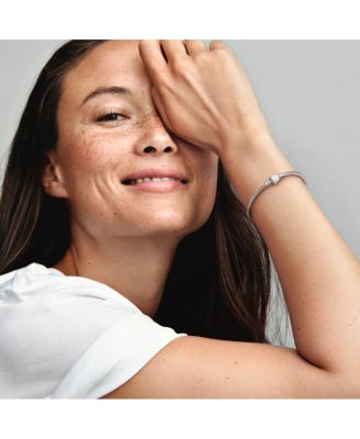 Moments Marvel Logo Clasp Snake Chain Bracelet