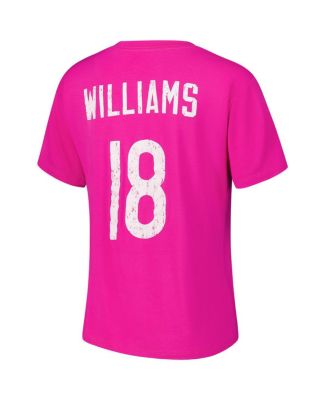 Women's Caleb Williams Pink Chicago Bears Name Number T-Shirt