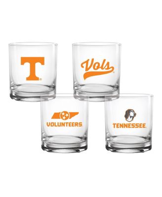 Indigo Falls - Tennessee Volunteers 4-Pack Collector's 14oz. Rocks Glass Set