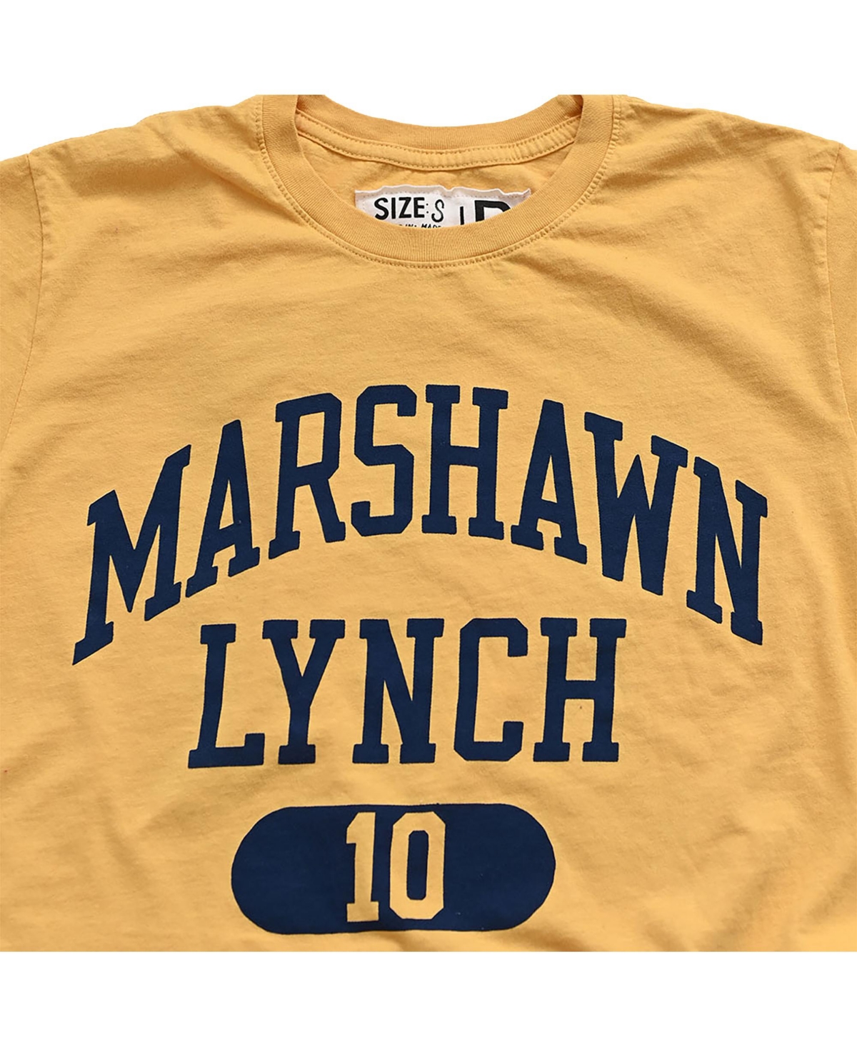 ROOTS OF FIGHT MEN'S MARSHAWN LYNCH GOLD CAL BEARS NAME NUMBER T-SHIRT 