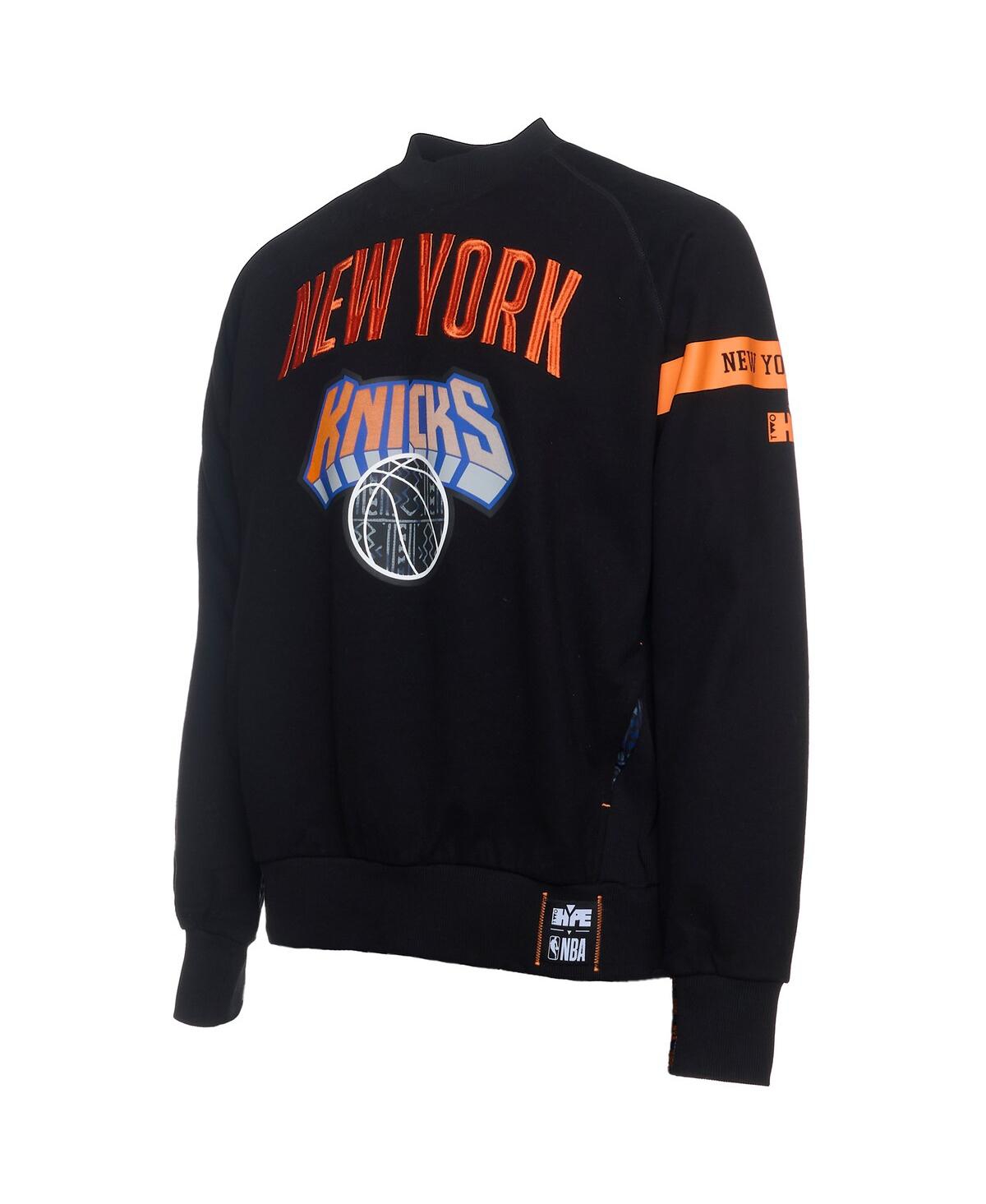 x Nba Men's Black New York Knicks Culture Hoops Collection Premium Pullover Sweatshirt - Black