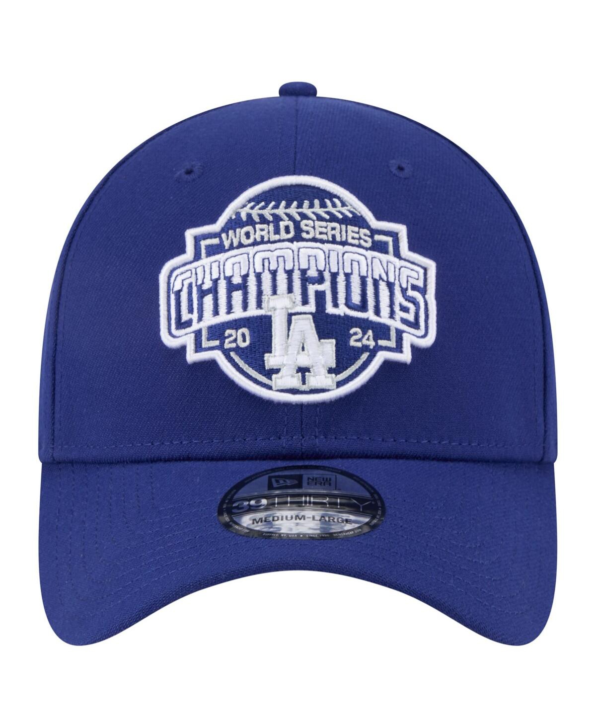 Shop New Era Men's Royal Los Angeles Dodgers 2024 World Series Champions 39thirty Flex Hat