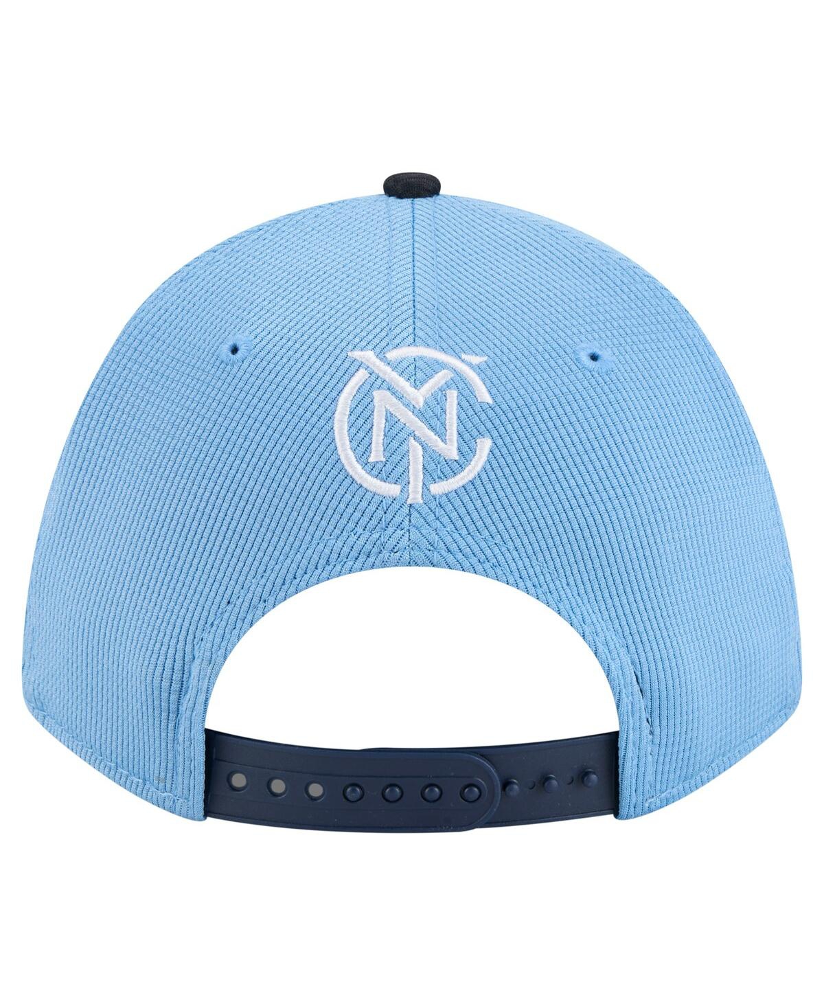 NEW ERA MEN'S LIGHT BLUE NEW YORK CITY FC 2025 JERSEY HOOK 9FORTY M-CROWN ADJUSTABLE HAT 