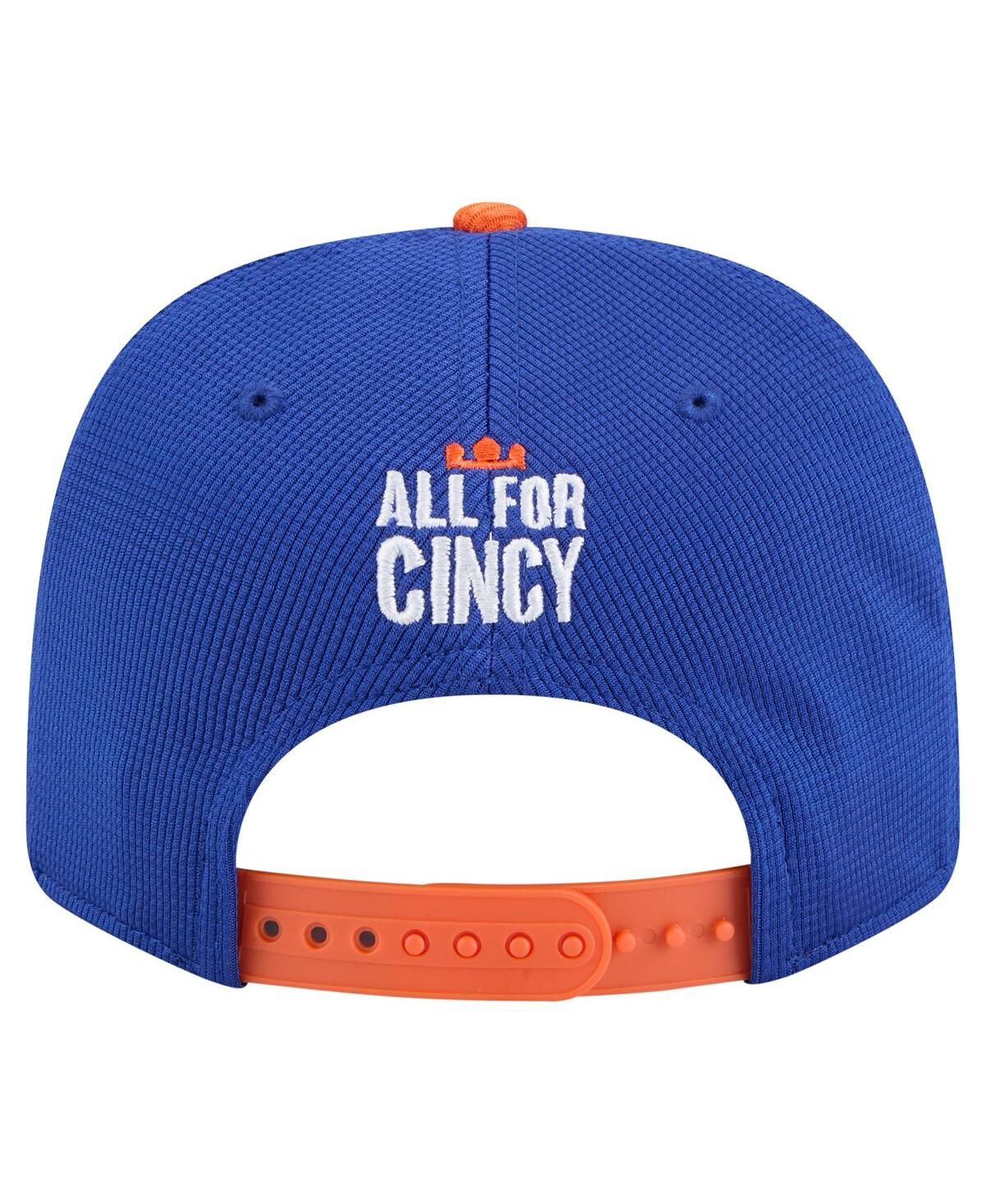 NEW ERA MEN'S BLUE/ORANGE FC CINCINNATI 2025 JERSEY HOOK 9SEVENTY STRETCH-SNAP HAT 