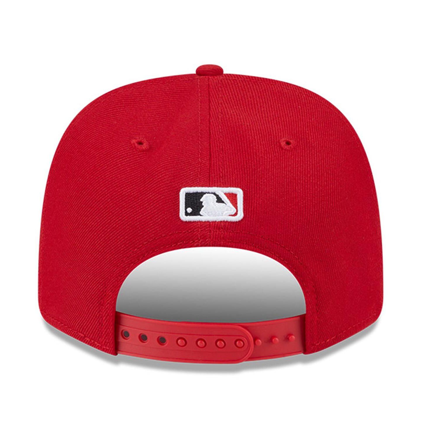 Мужская кепка New Era Red Cincinnati Reds Player Replica 9SEVENTY Adjustable Hat — фото 3