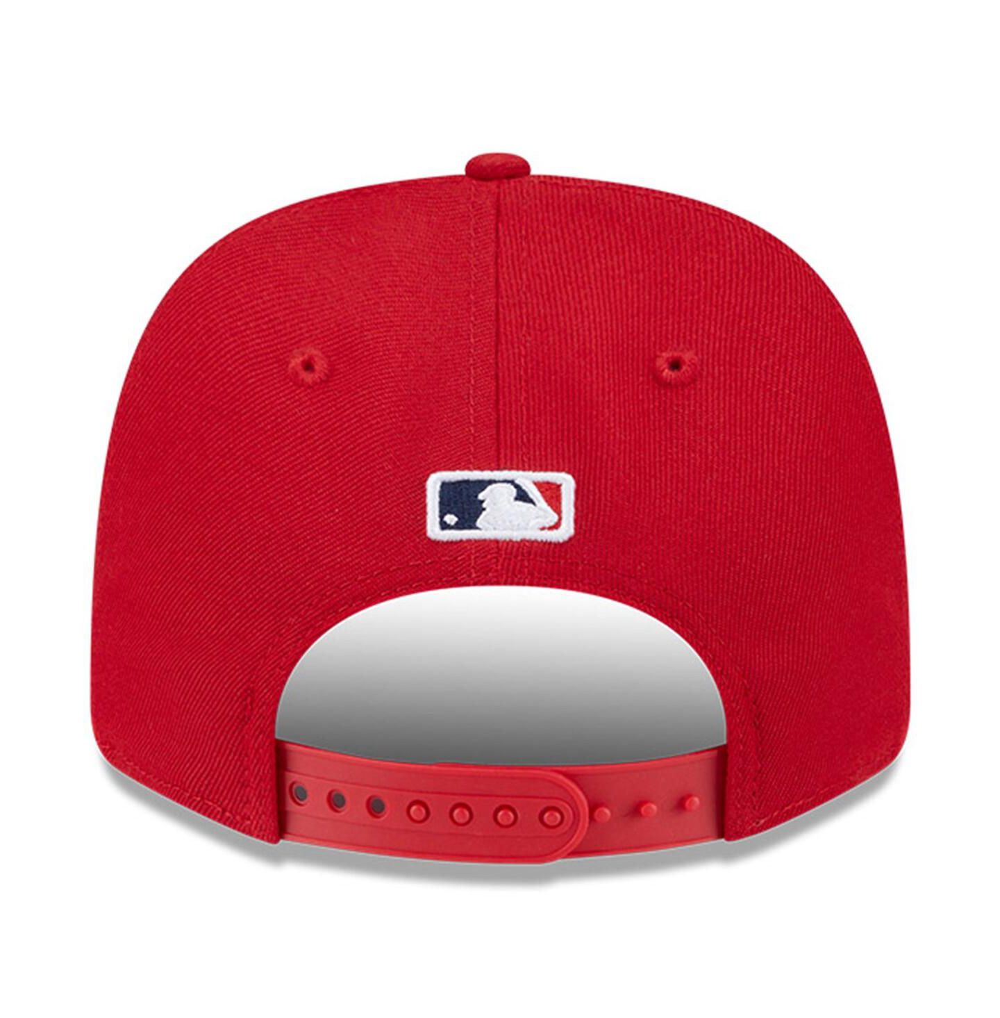 Мужская кепка New Era Red St. Louis Cardinals Player Replica 9SEVENTY Adjustable Hat — фото 3