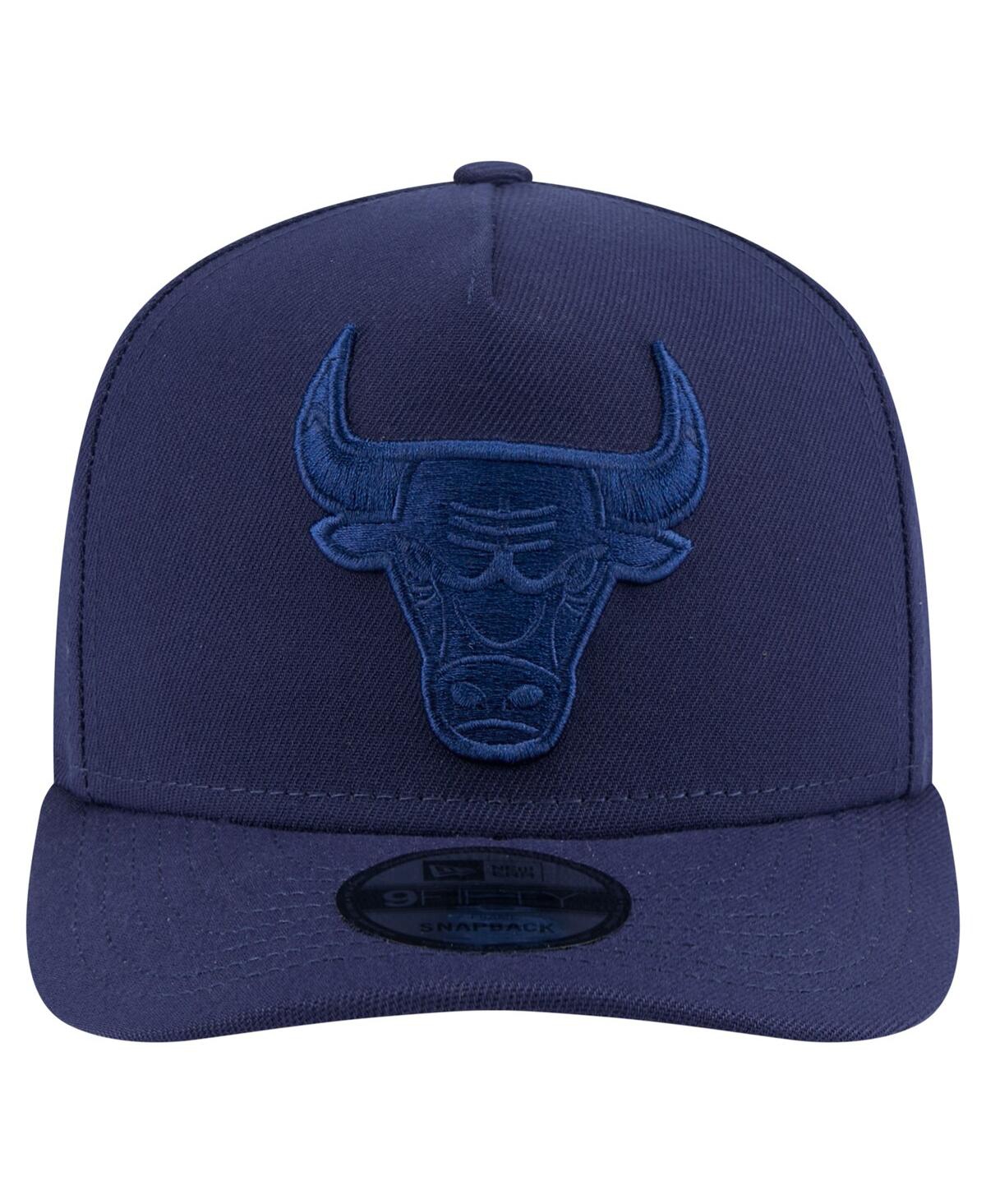 NEW ERA MEN'S NAVY CHICAGO BULLS COLORPACK A-FRAME PINCH FRONT 9FIFTY SNAPBACK HAT 