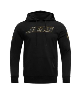 Men's Black New York Jets Classic Chenille Pullover Hoodie