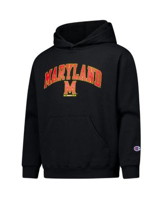 Big Boys and Girls Black Maryland Terrapins Campus Pullover Hoodie
